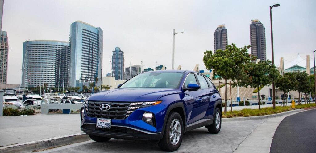 Hyundai Tucson 2022 car rental in San Diego